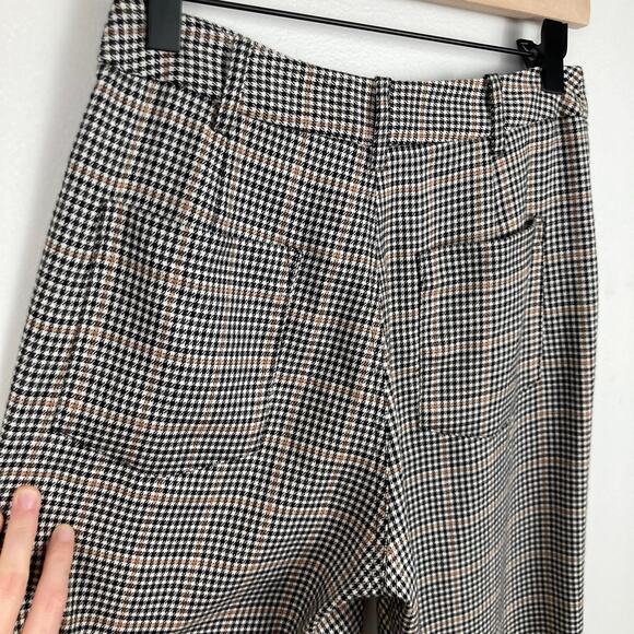 Urban Outfitters Womens Size 4 Gray Houndstooth Check Ankle Pant Office Academia - Picture 7 of 9